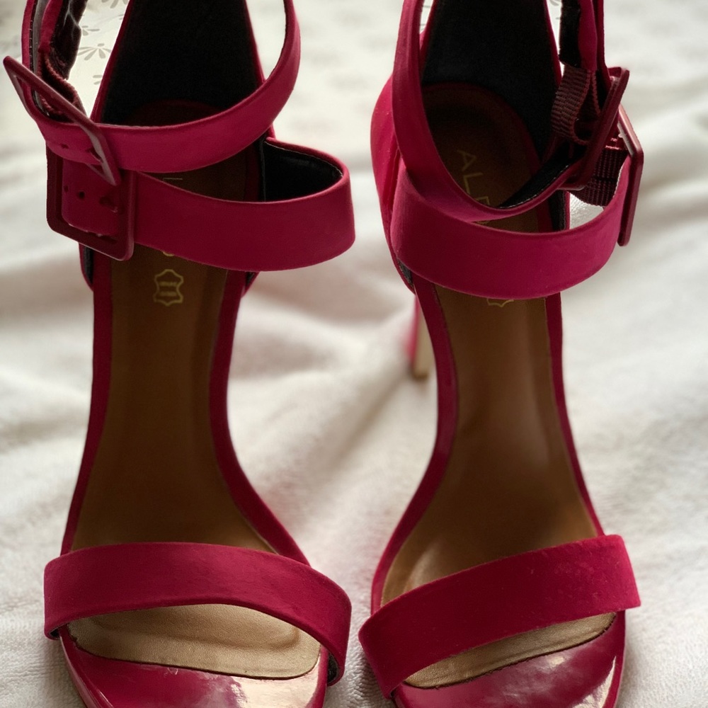 PINK ALDO SUEDE FINISH